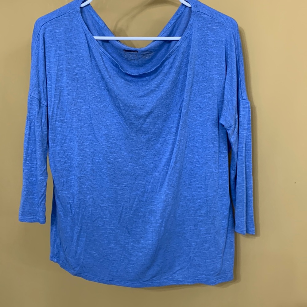 Vie Active quarter sleeve blue T shirt